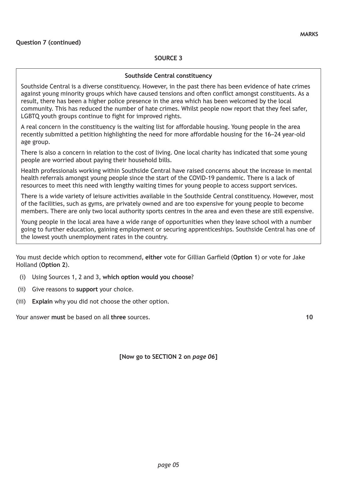 Source page 2 for this question