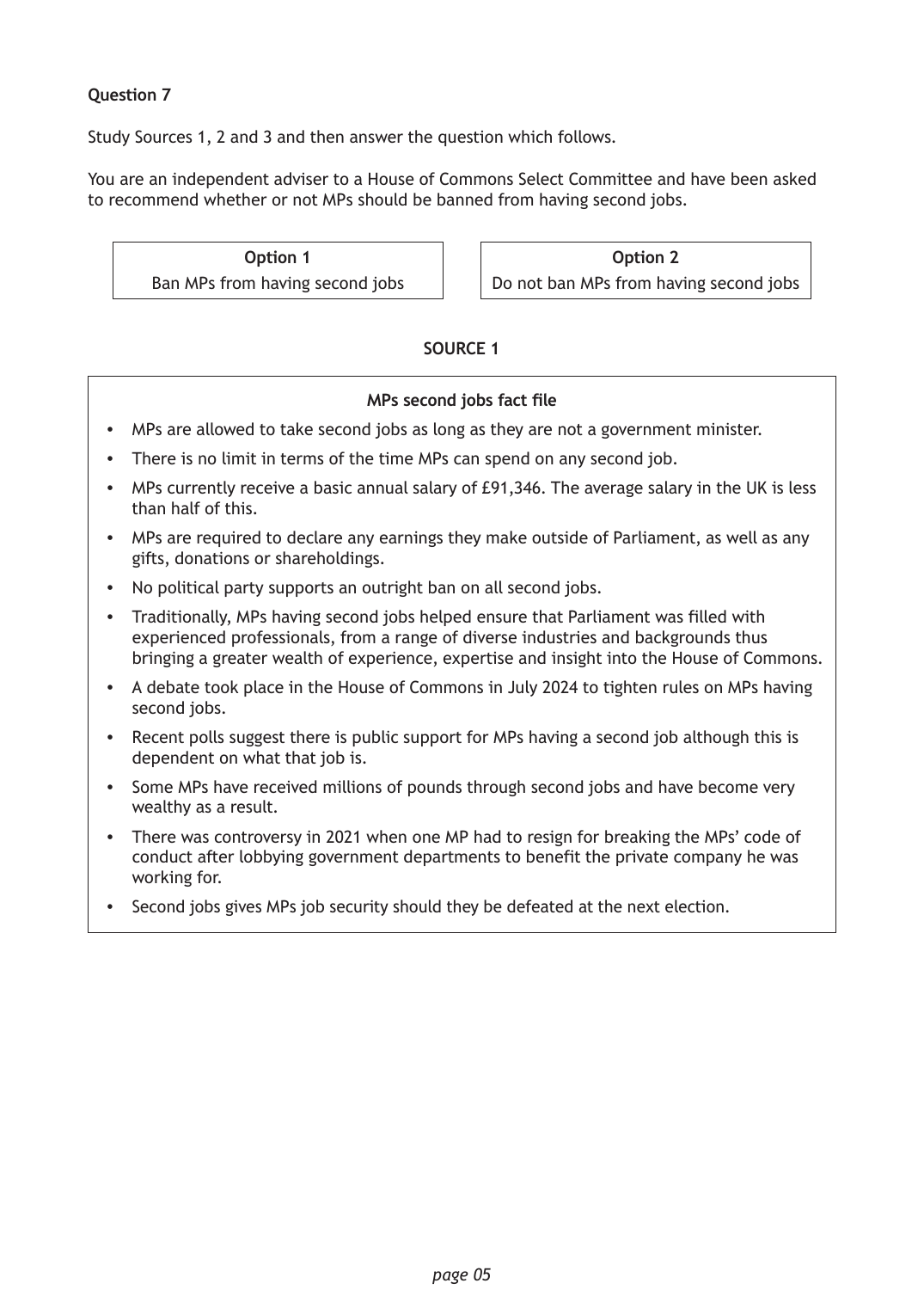 Source page 1 for this question