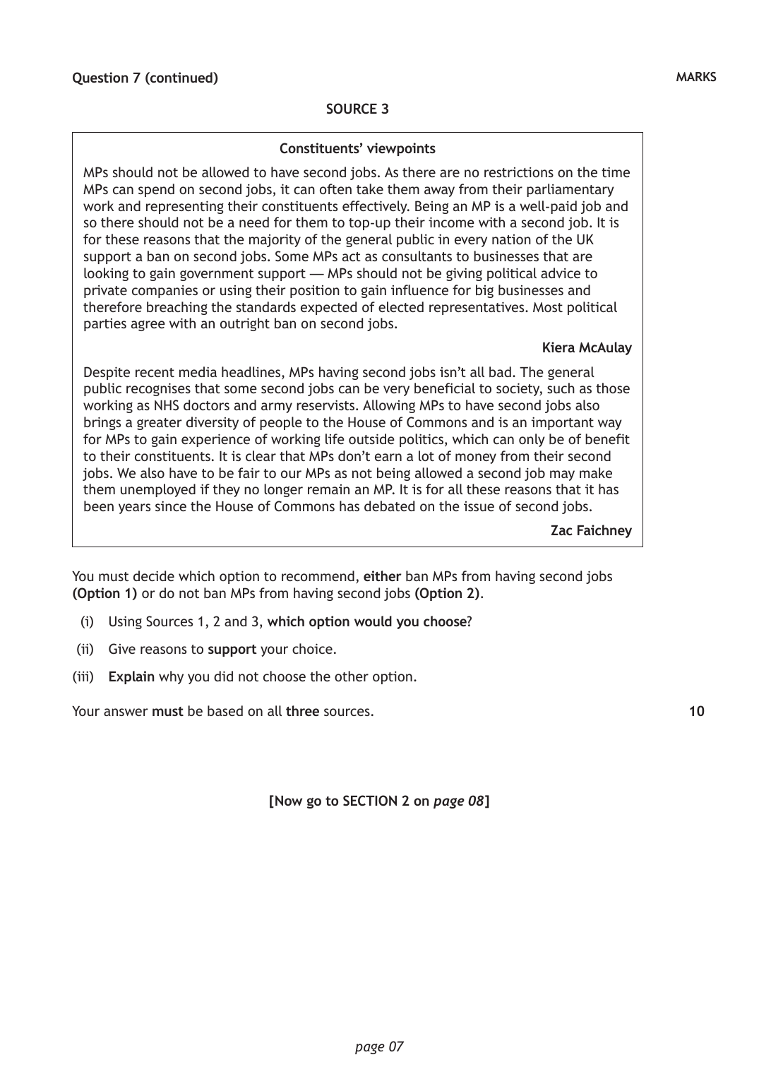Source page 3 for this question