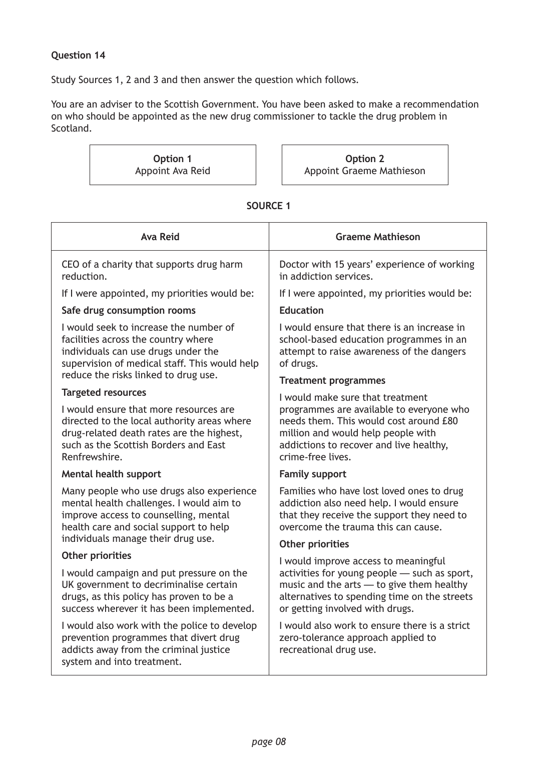 Source page 1 for this question